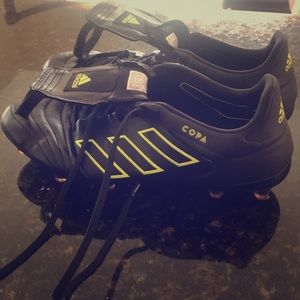 Adidas Copa Gloro 17 FG Soccer Cleats - Black/Volt
